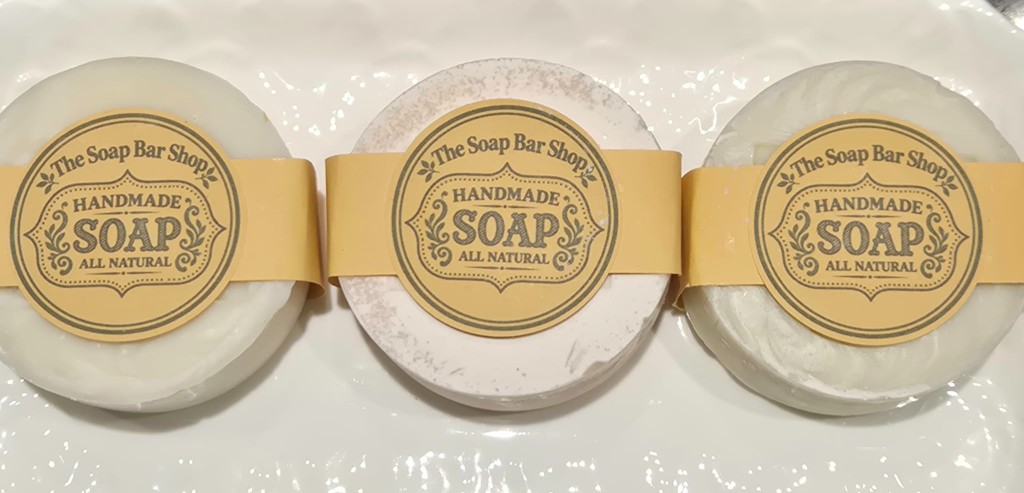 Round handmade soap